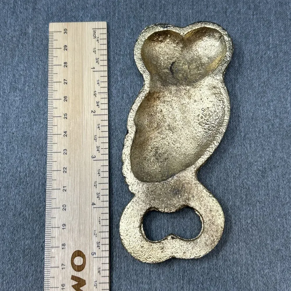 Owl Bottle Opener Gold Tone Made In India